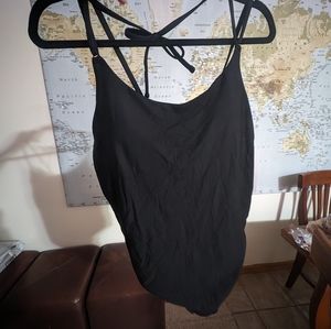 Athleta one piece keyhole swimsuit Black Lg